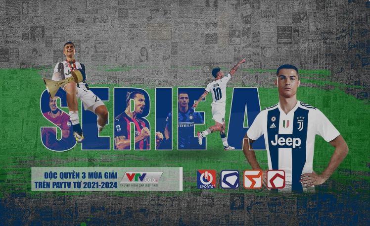 Các kênh truyền hình xem bóng đá Serie A có bản quyền 